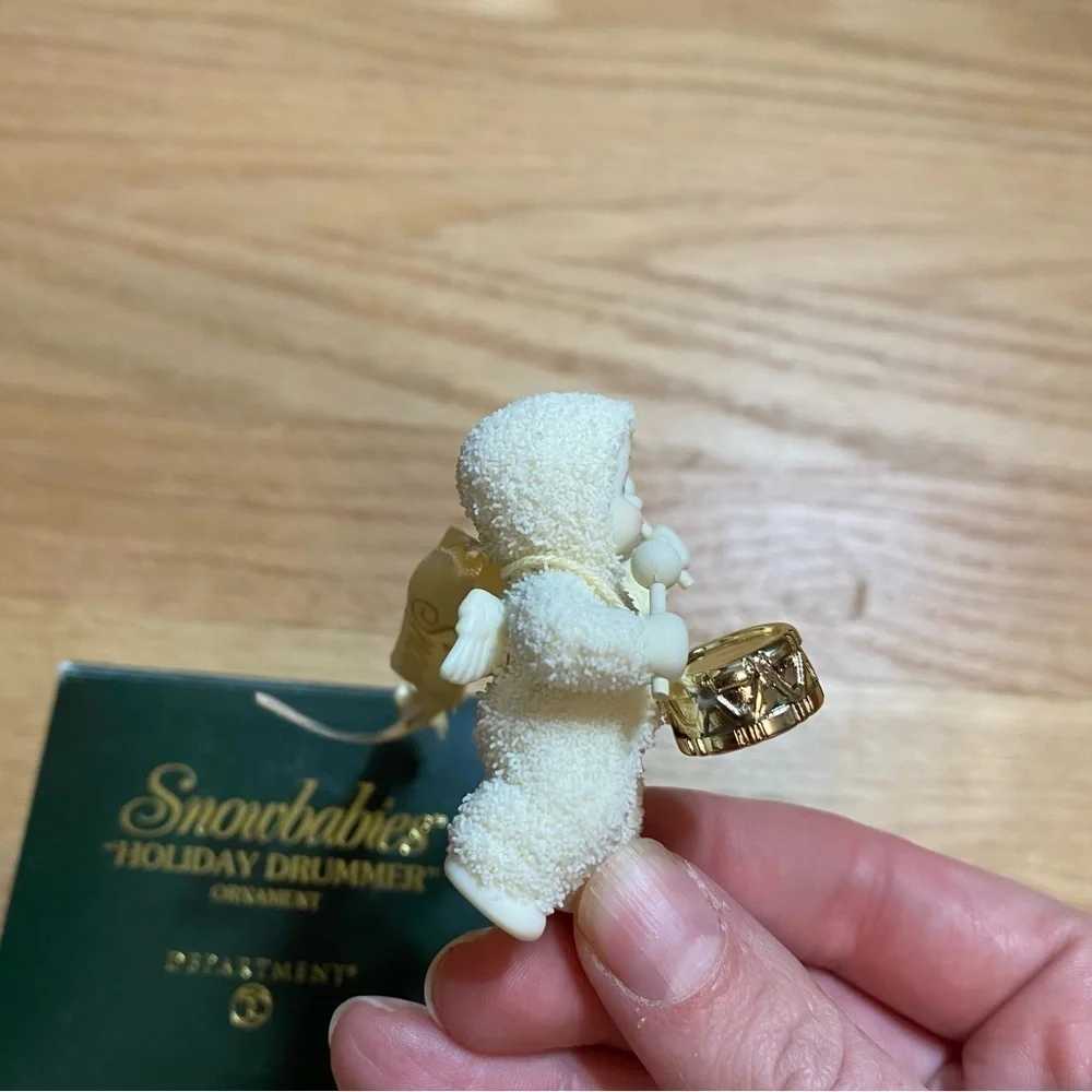 Department 56 Snowbabies Holiday Drummer Ornament Christmas Ceramic Porcelain